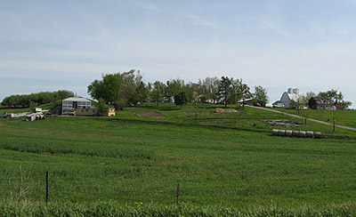 Southern view of the farm, May 9, 2007
